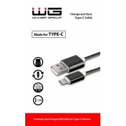 WG DATOVÝ KABEL TYPE C - MICRO USB-USB - BLACK
