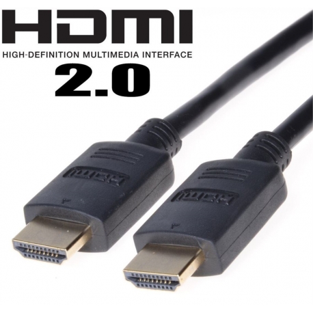 PREMIUMCORD HDMI 2.0 HIGH SPEED+ETHERNET 3M - ZLACENÉ KONKEKTORY