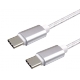 Datový kabel Type C-Type C/1m/nylon braided/3A/white