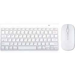Bluetooth klávesnice s myší - white