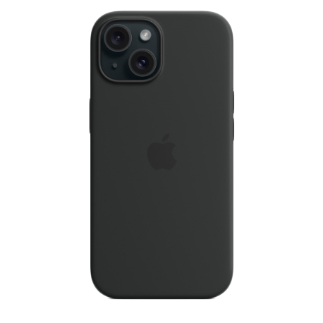 Silikonový kryt s MagSafe iPhone 15 - black