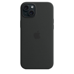 Silikonový kryt s MagSafe iPhone 15 Plus - black