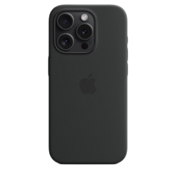Silikonový kryt s MagSafe iPhone 15 Pro - black