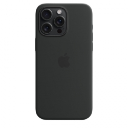 Silikonový kryt s MagSafe iPhone 15 Pro Max - black