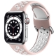 Řemínek Apple Watch 41 mm - silicone - pink & white