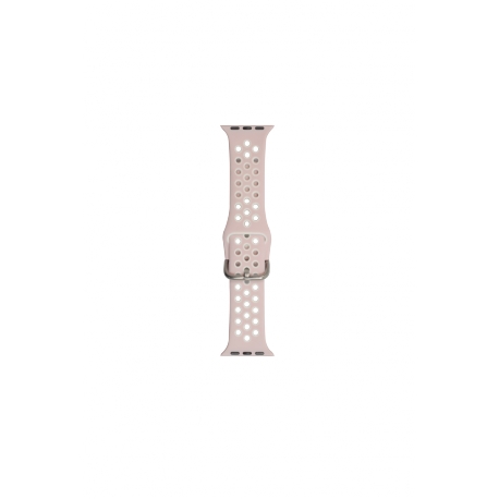 Řemínek Apple Watch 41 mm - silicone - pink & white