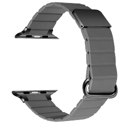Řemínek Apple Watch 49 mm - fiber leather - grey