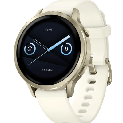 Chytré hodinky Garmin Venu 4 - 41 mm - zlatá&bílá