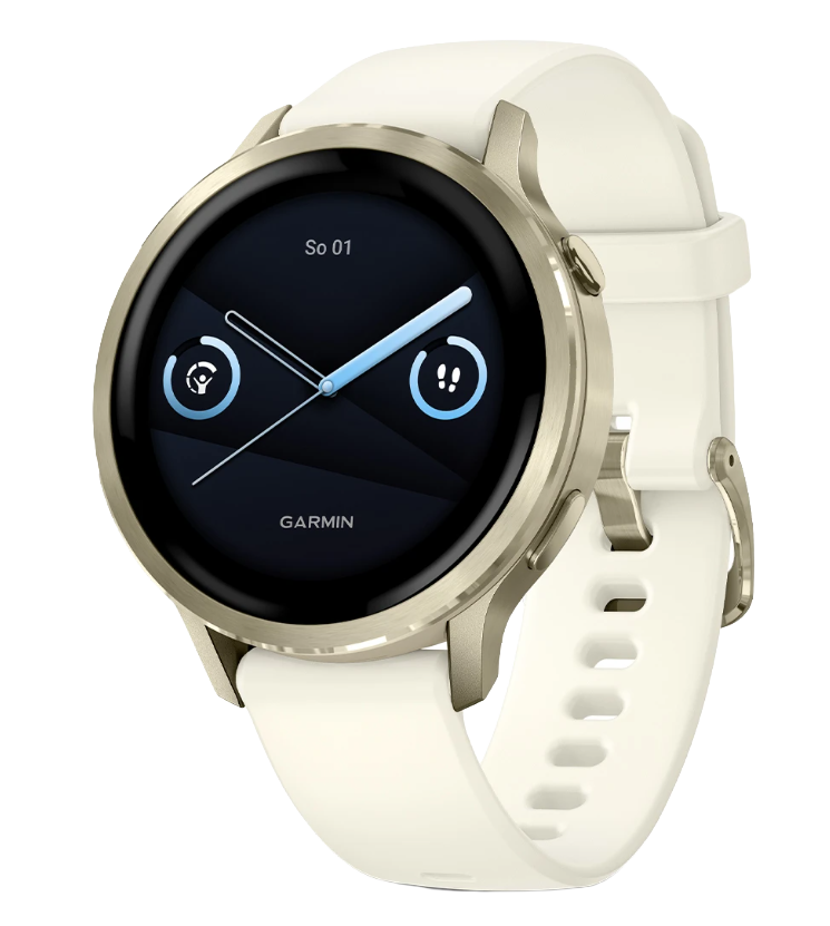 Chytré hodinky Garmin Venu 4 - 41 mm - zlatá&bílá