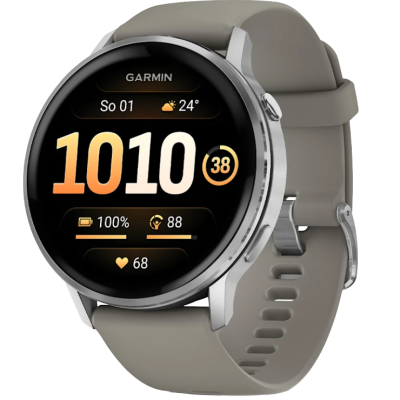 Chytré hodinky Garmin Venu 4 - 45 mm - stříbrná&šedá