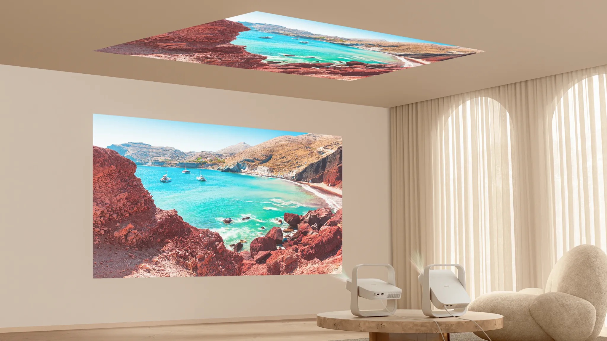 Projektor XGIMI Elfin Flip Plus - béžová - Obrázek 2