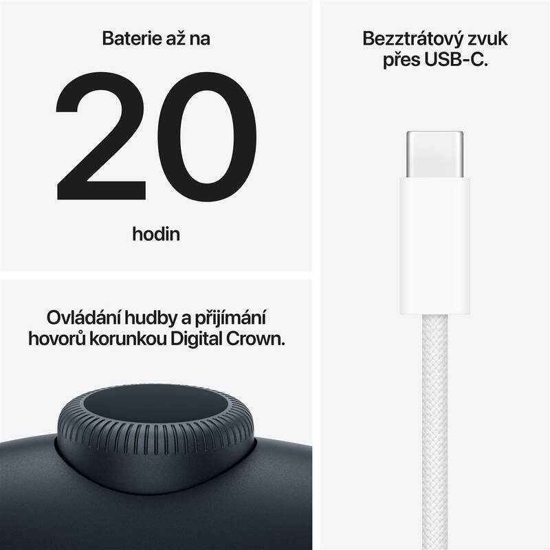 Sluchátka Apple AirPods Max 2 - temně inkoustová - Obrázek 4
