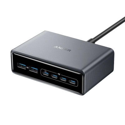Nabíjecí stanice Anker Prime 200W, 4x USB-C, 2x USB - černá