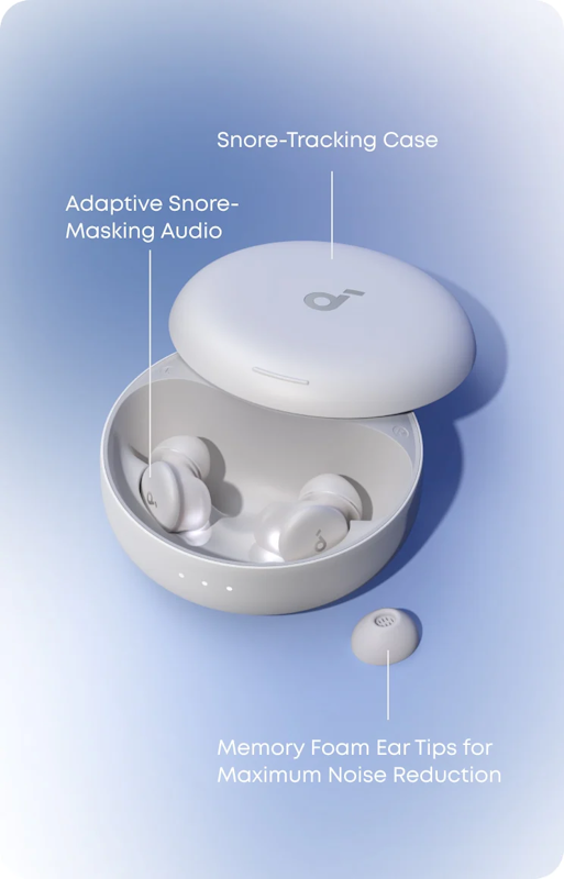 Sluchátka Anker soundcore Sleep A30 - bílá - Obrázek 5