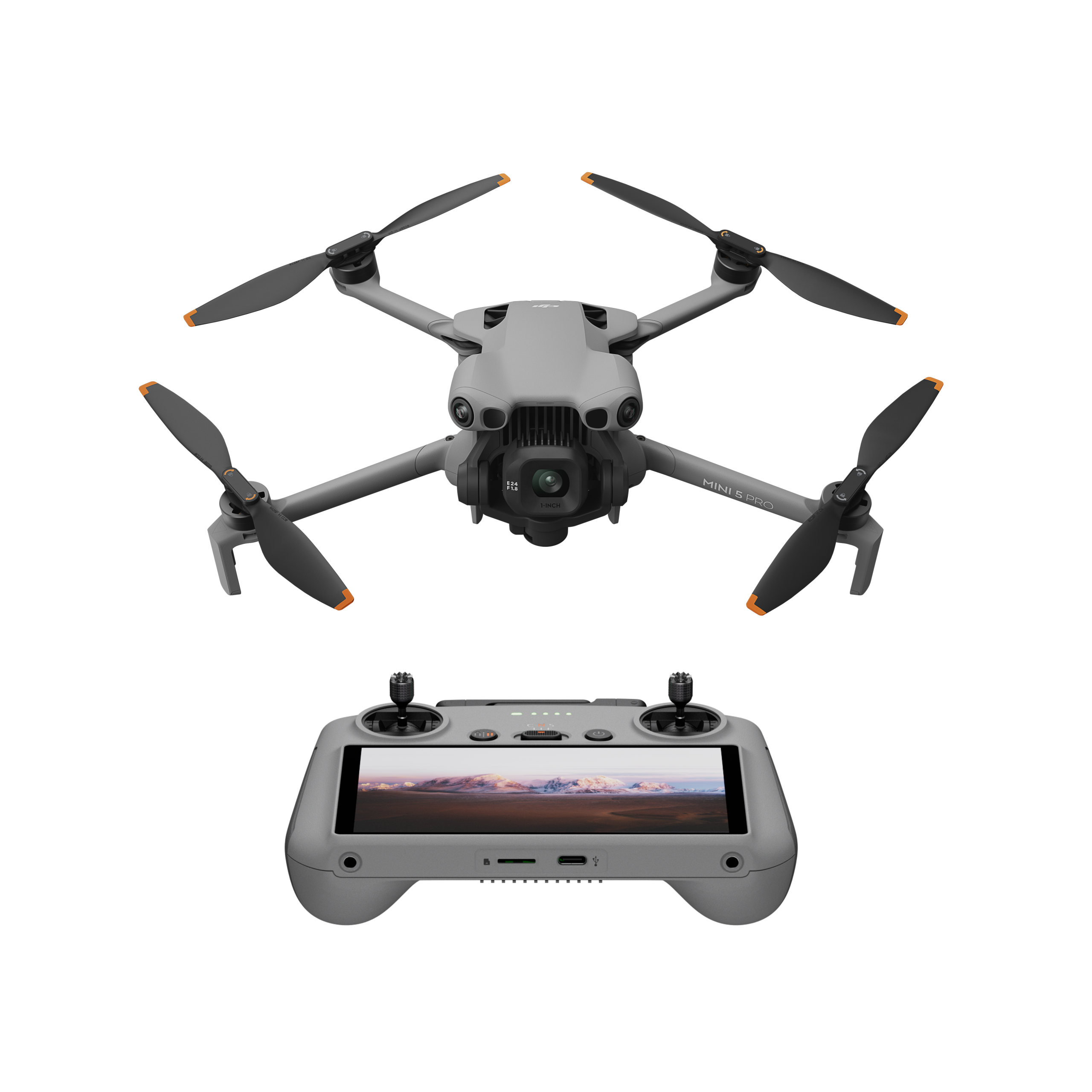 Dron DJI Mini 5 Pro Fly More Combo (DJI RC2) - šedá