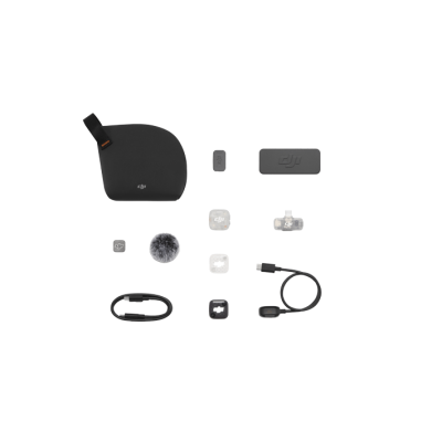 Mikrofon DJI Mic Mini 2S (1 TX + 1 Mobile RX + Charging Case) - černá
