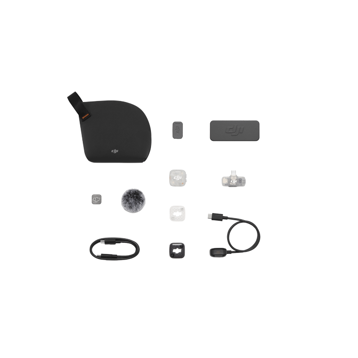Mikrofon DJI Mic Mini 2S (1 TX + 1 Mobile RX + Charging Case) - černá