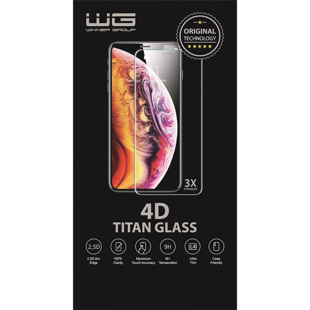 Ochranné sklo 4D Full Glue Xiaomi Redmi A7 Pro - černá