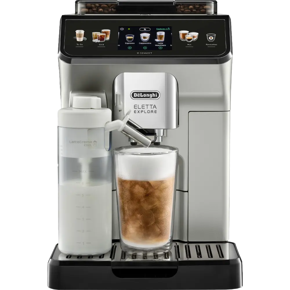 Automatický kávovar De'Longhi Eletta Explore ECAM450.65.S - stříbrná