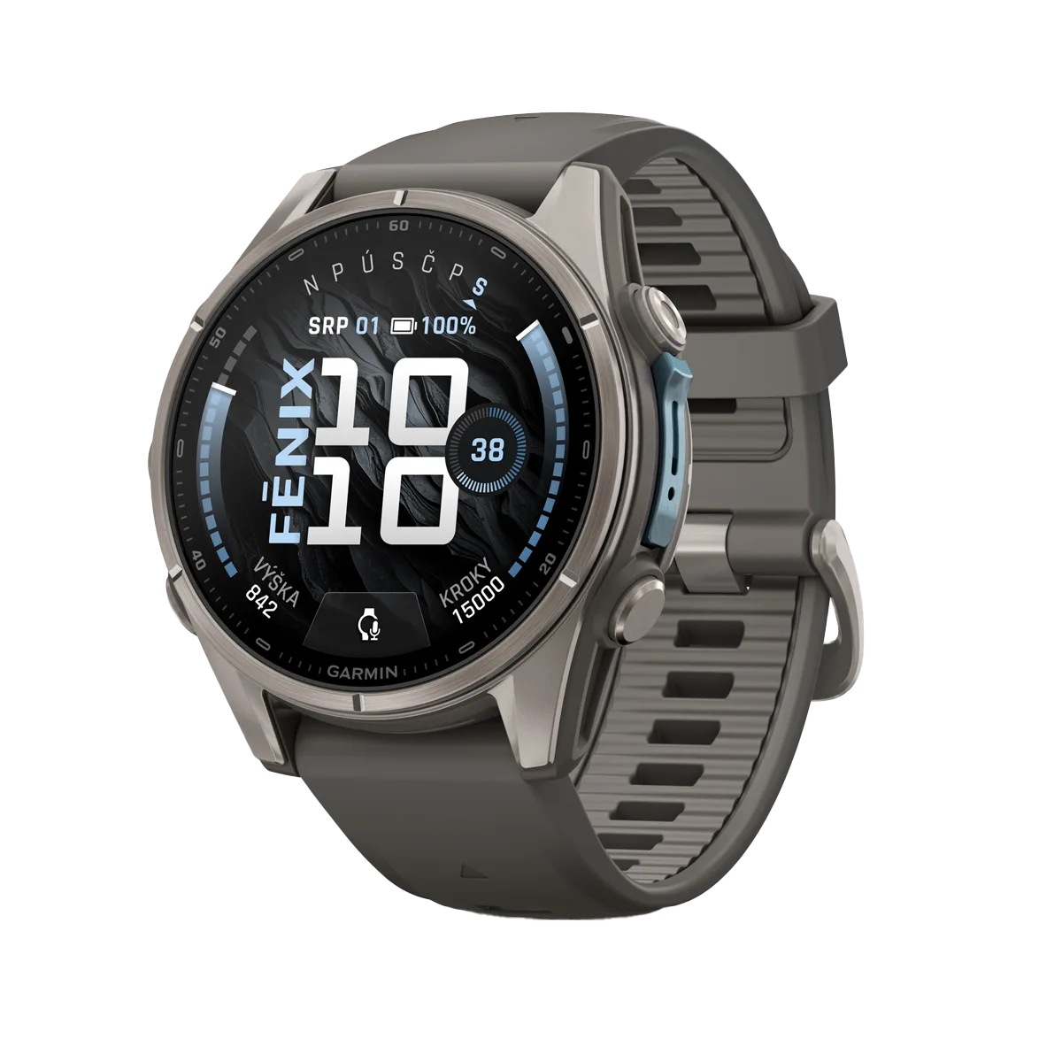 Chytré hodinky Garmin Fenix 9 - 43mm - šedá - Obrázek 2