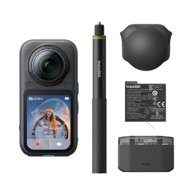 Outdoorová kamera Insta360 X6 Essentials Bundle - černá
