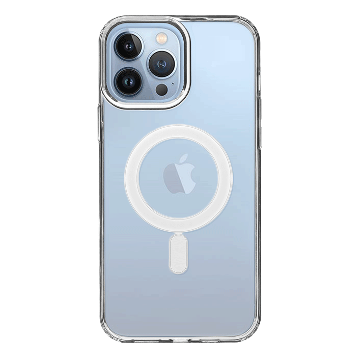 Pouzdro Comfort Magnet iPhone 13 Pro Max/6.7 - průhledná